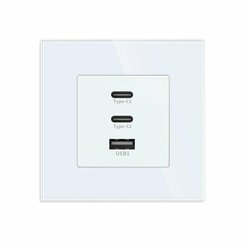 USB Rychlonabíjačka GaN3, 65 W biela