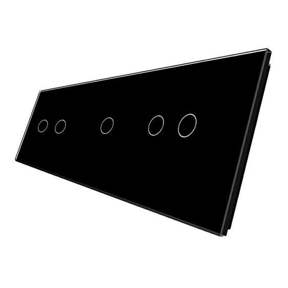 WELAIK trojnásobný sklenený panel 2+1+2 - čierný.jpg
