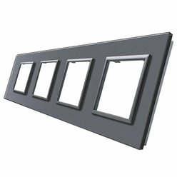 Welaik sklenený panel tmavo šedý 4/Z