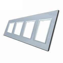 Welaik sklenený panel strieborný 4/Z