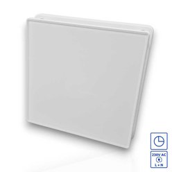 Ventilátor MLS 100T Timer - Sklenený biely